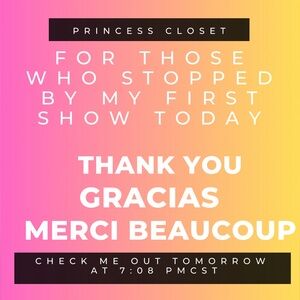 Thank you for your support today!